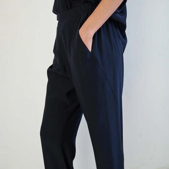 Zero + Maria Cornejo Pants Gabi High Rise‎ Trouser Pants Size 4 Black - Picture 9 of 9
